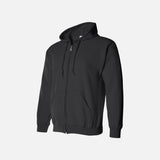 Hoodie-zippee-GILDAN-S_S-18600-noir-côté