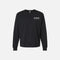 T-shirt manches longues noir Bella + Canvas 3511, style vintage, vue de face avec col rond et manches longues.