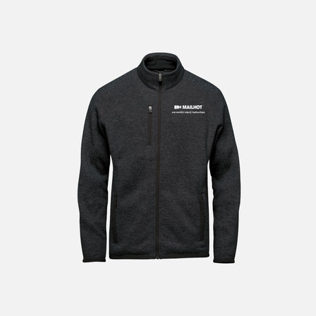 Veste polaire pour homme Stormtech FHZ-1, noir, en tissu chaud et doux, idéale pour l'extérieur et les activités hivernales.