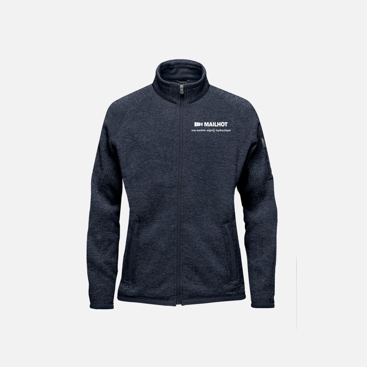 Veste polaire pour femme Stormtech FHZ-1W en marine, vêtement chaud et confortable, avec fermeture éclair.