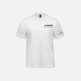 T-shirt en coton peigné Ring Spun blanc de Canada Sportswear avec logo Parkour, vêtement pour hommes.
