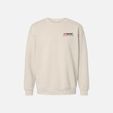 Molleton à col rond unisexe American Apparel RF496, vêtement confortable en molleton gris, idéal pour un look décontracté.