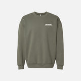 Molleton à col rond unisexe American Apparel RF496 en vert, vêtement confortable avec capuche, vue de face.