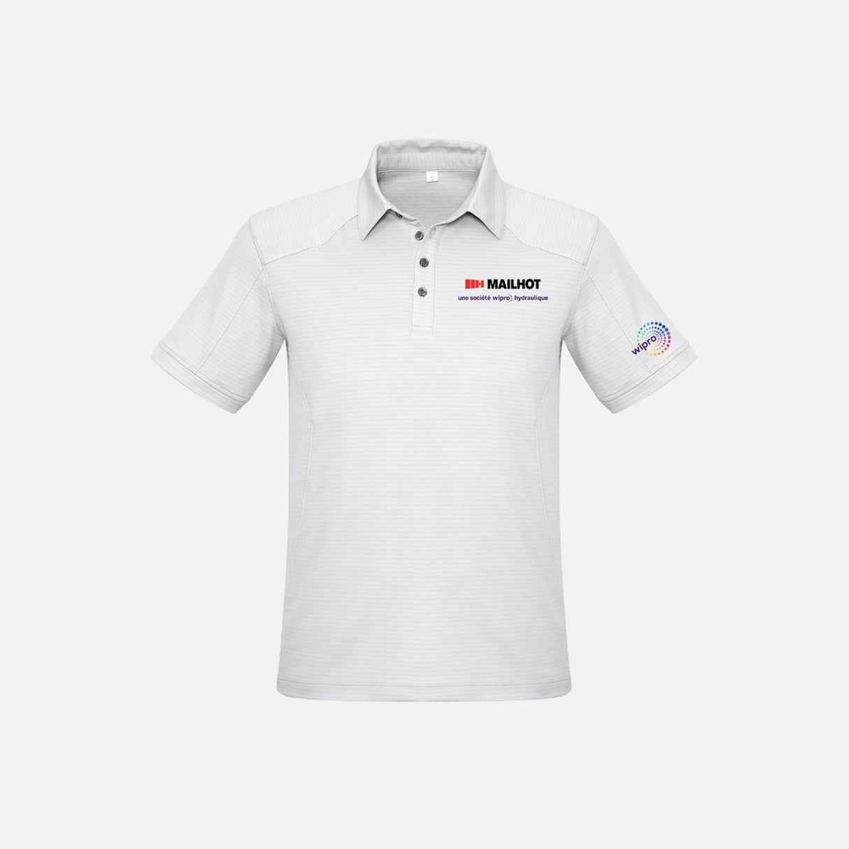 Polo homme à manches courtes blanc de la marque Biz, vêtement élégant pour homme, modèle P706MS de Mailhot Bureau.
