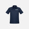 Polo à manches courtes pour homme Biz, modèle P706MS, en tissu bleu marine, porté sur mannequin avec col classique.