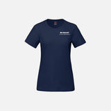 T-shirt en coton peigné pour femme de Canada Sportswear, manches courtes, couleur marine, vêtement casual de marque Parkour.