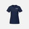 T-shirt en coton peigné pour femme de Canada Sportswear, manches courtes, couleur marine, vêtement casual de marque Parkour.