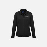 Veste zippée pour femme Biz SW520L en noir, vêtement d'extérieur avec fermeture éclair, style moderne et confortable.