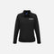 Veste zippée pour femme Biz SW520L en noir, vêtement d'extérieur avec fermeture éclair, style moderne et confortable.