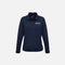Veste zippée pour femme Biz SW520L marine, vêtement vestes, style décontracté, en tissu léger avec fermeture éclair.