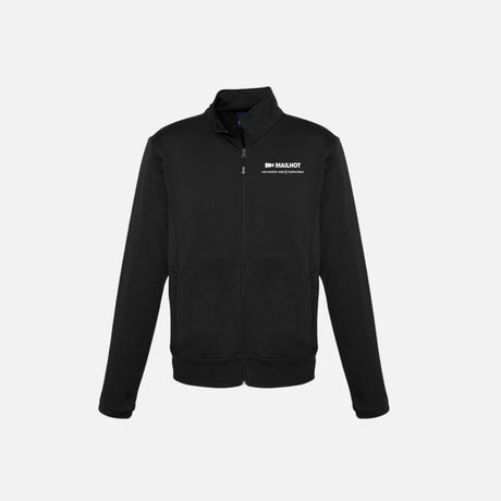 Veste zippée pour homme Biz SW520M en noir, vêtement veste décontractée avec fermeture éclair, pour un style moderne.