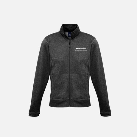 Veste zippée pour homme Biz SW520M en noir avec détails en marle, vêtement vestes élégant et décontracté.