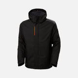 Manteau d'hiver isolé Helly Hansen Kensington noir, vêtement chaud et protecteur pour la saison froide
