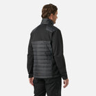 Manteau isolé Helly Hansen Oxford Hybrid pour homme, noir, idéal pour le travail avec chaleur contrôlée et mobilité active.