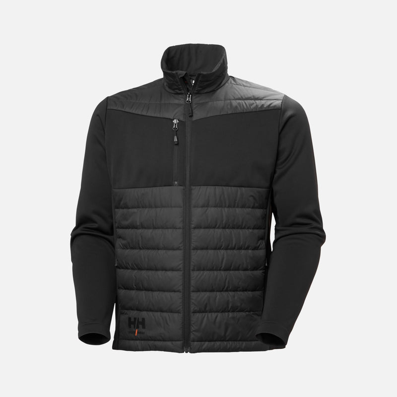 Manteau isolé Helly Hansen Oxford Hybrid pour l'hiver, chaud, léger et flexible, idéal pour le travail en extérieur.