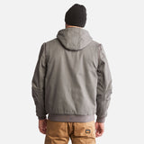 Manteau-doublee-polaire-Timberland-A1VB4060-gris-derrière-mannequin