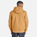 Manteau-doubleepolaire-Timberland-A1VB4D02-tan-derrière-mannequin