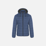 Manteau pour femme Canada Sportswear Glacial en marine, chaud avec capuchon amovible, vêtement d'hiver élégant et isolant