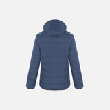 Manteau pour femme Canada Sportswear Glacial, chaud avec capuchon amovible, en tissu marine, vêtement d'hiver pour femme.