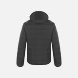 Manteau pour homme Canada Sportswear Glacial en noir, isolation chaude avec capuchon amovible, vêtements-manteaux.