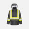 Manteau de pluie ignifuge noir Viking, vêtements de sécurité et visibilité, imperméable et résistant au feu.