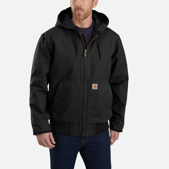 Manteau-isolant-Carhartt-104050blk-noir-devant-mannequin
