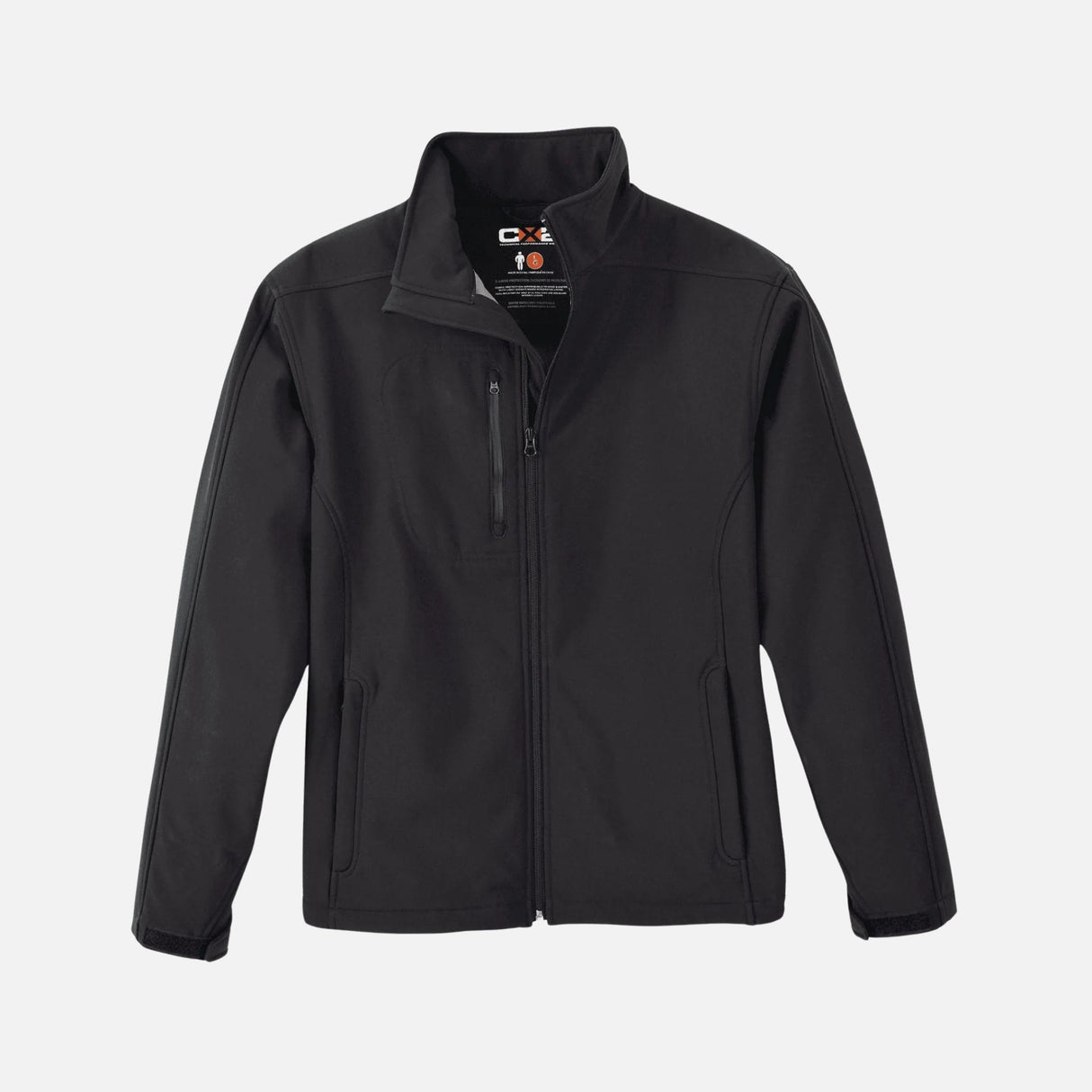Manteau coquille pour homme Canada Sportswear Navigator en softshell noir, vêtement d'extérieur léger et résistant.