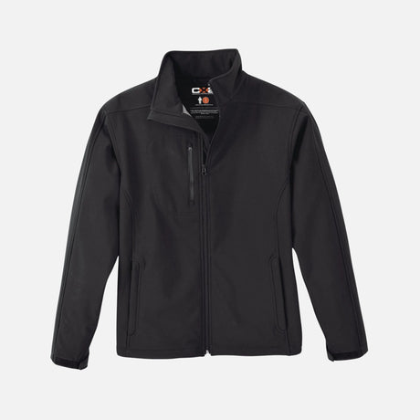 Manteau coquille pour homme Canada Sportswear Navigator en softshell noir, vêtement d'extérieur léger et résistant.