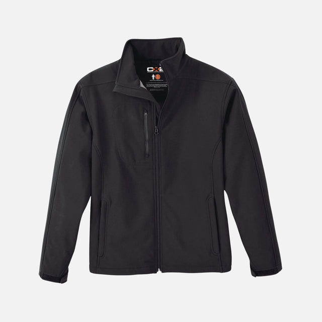 Manteau coquille pour homme Canada Sportswear Navigator en softshell noir, vêtement d'extérieur léger et résistant.