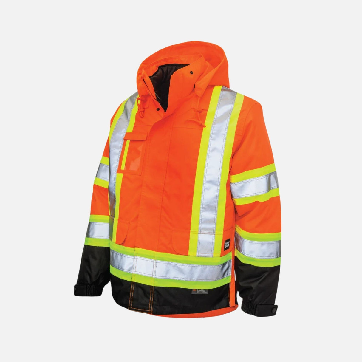 Manteaux-5-en-1-ToughDuck-S426-orange-devant-capuche