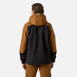 Manteau coquille Helly Hansen en brun, veste résistante aux intempéries, confort et protection contre le vent et la pluie.
