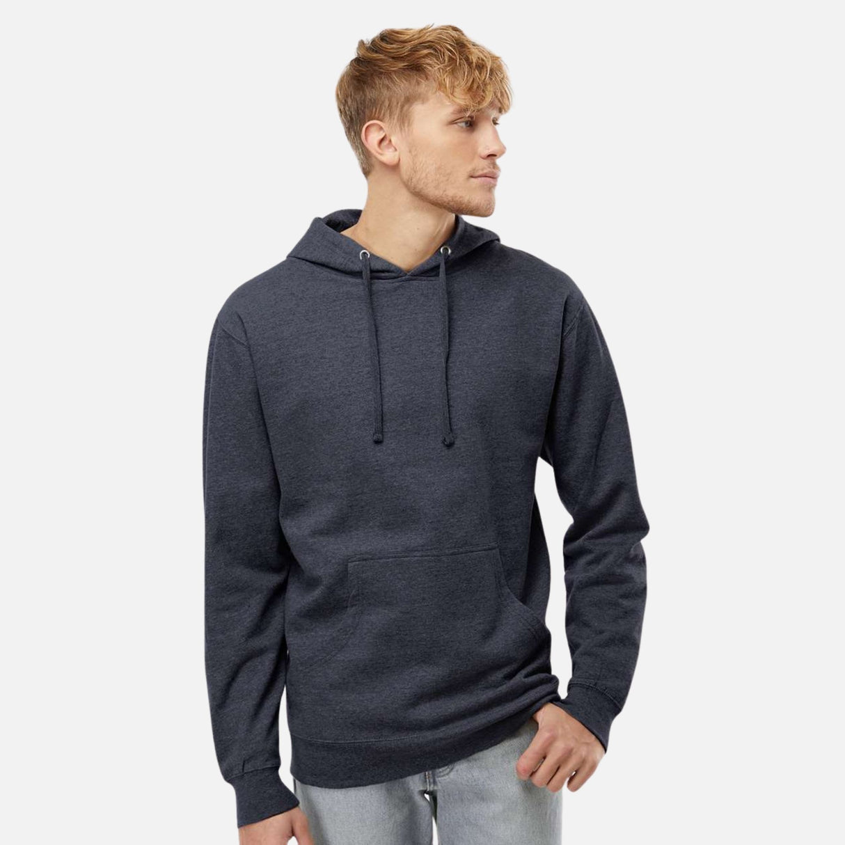 Molleton-a-capuchon-Independant-S_S-SS4500-marine-cendre-devant-mannequin