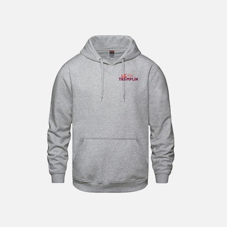 Molleton à capuchon gris Vault de Canada Sportswear, doux et confortable, porté en extérieur.