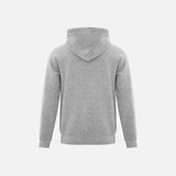 Chandail à capuchon gris ATC Collection Everyday en molleton, chaud et durable, porté par un modèle.