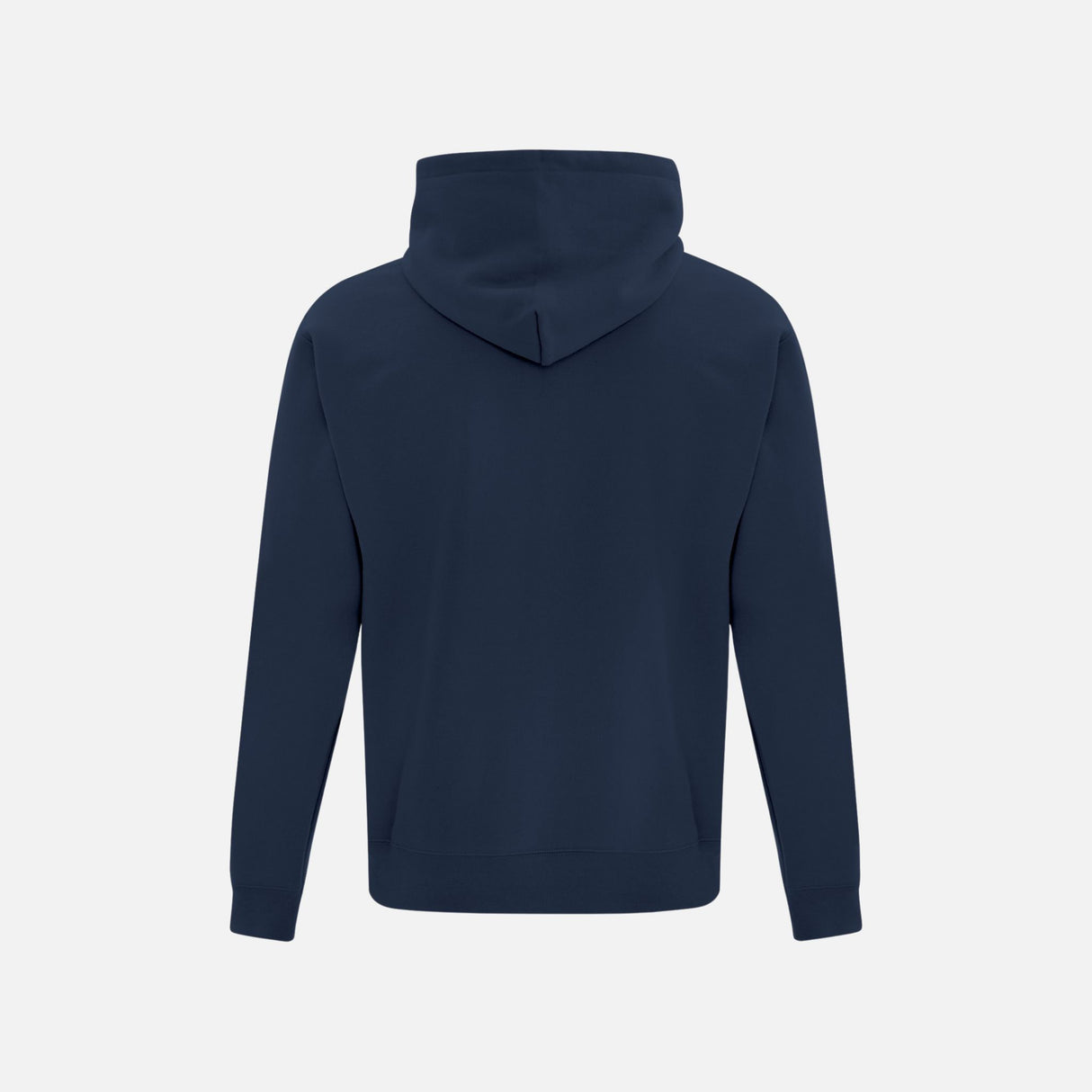 Chandail à capuchon marine ATC, molleton doux, style décontracté, adapté pour un look confortable et durable.