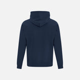 Chandail à capuchon marine ATC, molleton doux, style décontracté, adapté pour un look confortable et durable.