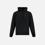 Chandail à capuchon noir ATC en molleton, vêtement confortable pour la collection Everyday, avec une capuche ajustée et durable