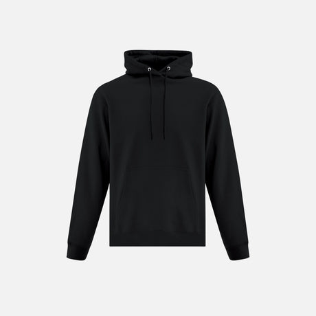 Chandail à capuchon noir ATC en molleton, vêtement confortable pour la collection Everyday, avec une capuche ajustée et durable