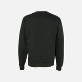 Pull en molleton à col rond mi-léger de Independent Trading Co., couleur charbon, tissu doux et confortable, vêtement pour homme.