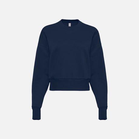 Pull en molleton épais à col rond de la marque Next Level, couleur marine, pour un style décontracté et chaud.