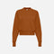 Pull molleton épais à col rond Next Level en tissu argile, idéal pour un style confortable et chaud.
