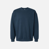 Molleton à col rond unisexe American Apparel RF496 en bleu, vêtement confortable avec capuche, vue de face