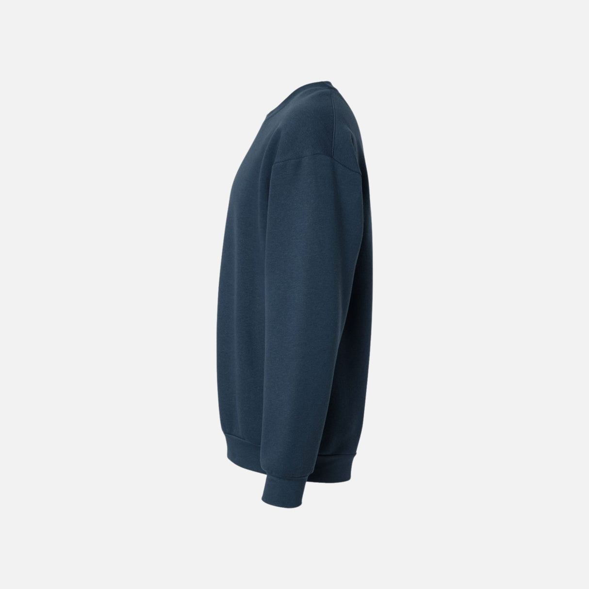Molleton à col rond unisexe American Apparel RF496 en bleu, vêtement confortable avec capuche, vue de face.