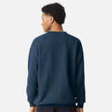Molleton à col rond unisexe American Apparel RF496 en coton bleu, vêtement confortable et décontracté pour tous.