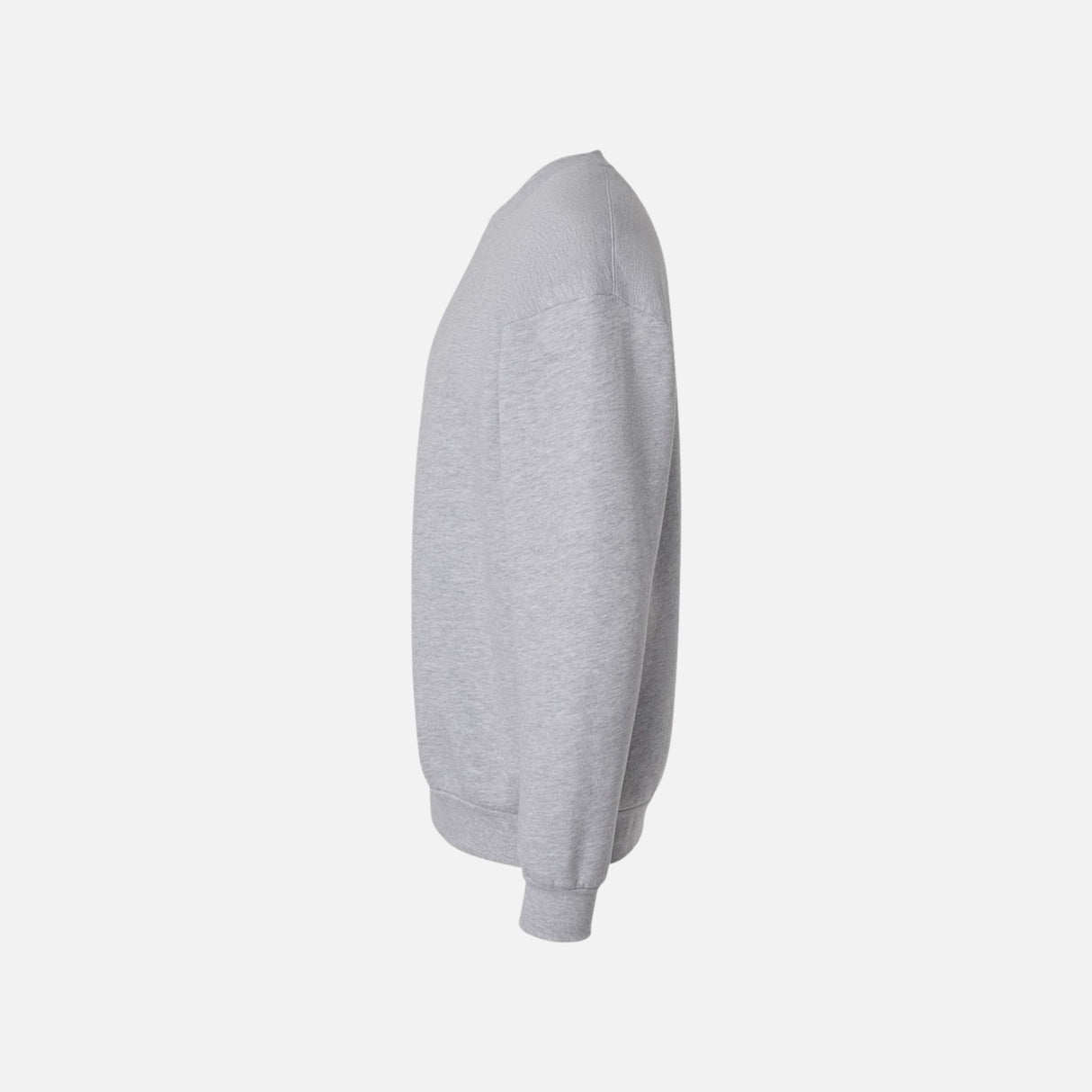 Molleton à col rond unisexe American Apparel en gris, vêtement chaud et confortable, vue de face.