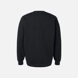 Molleton noir à col rond unisexe de la marque American Apparel, vêtement en molleton pour homme et femme.