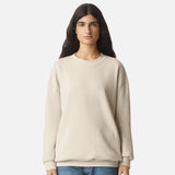 Molleton à col rond unisexe American Apparel RF496, vêtement confortable en mailhot avec capuche, vue de face.