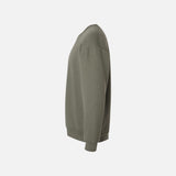 Molleton unisexe à col rond American Apparel RF496 en vert, vêtement confortable pour homme et femme.