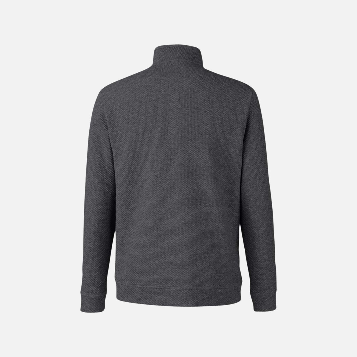 Molleton-quart-zippe-NorthEnd-S_S-NE725-noir-cendre-derrière