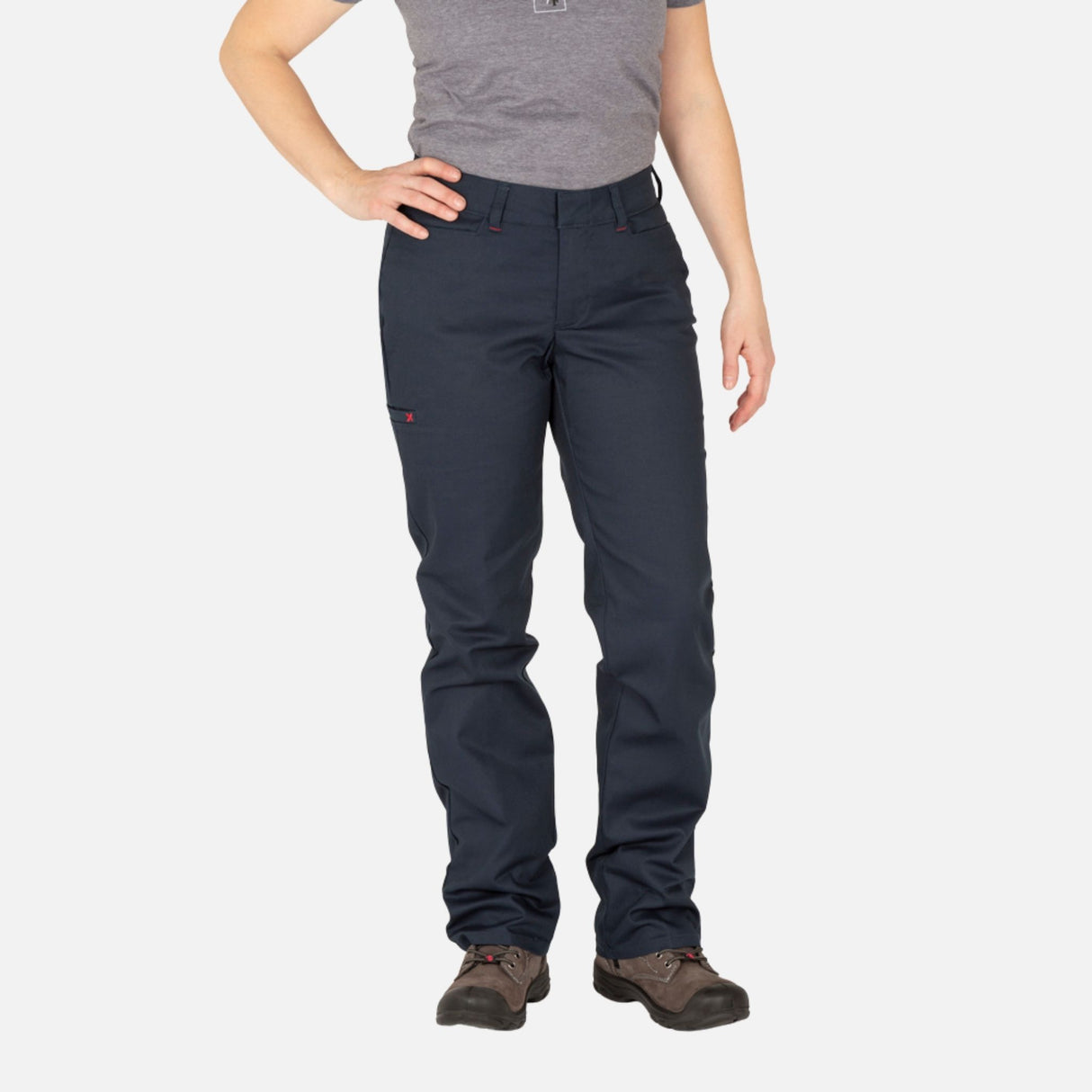 Pantalon-femme-travail-P_F-PF805-marine-devant-mannequin
